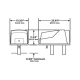 Doorking 6050-380 Swing Gate Opener (Mounting Kit Not Included)