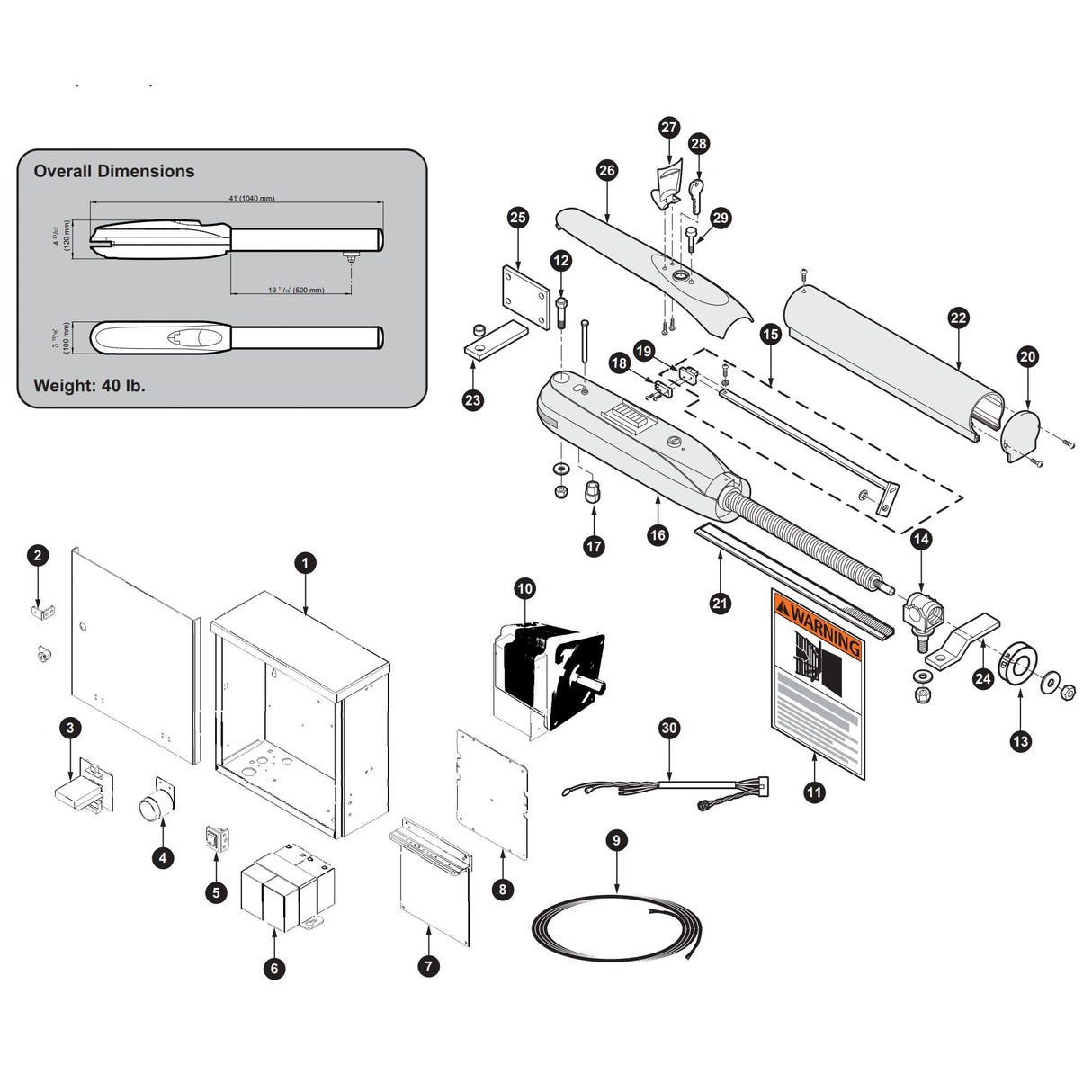 Platinum Access ACTP715-MSK Dual Swing Gate Openers