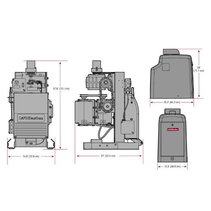 Liftmaster CSW200101UL Swing Gate Operator 1Hp