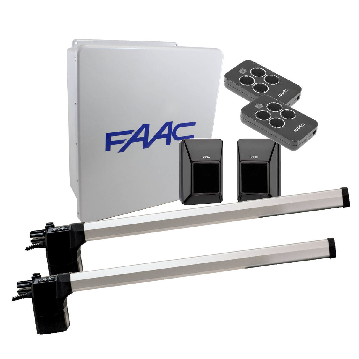 FAAC 412 Dual-Swing Gate Opener Kit (115 VAC)