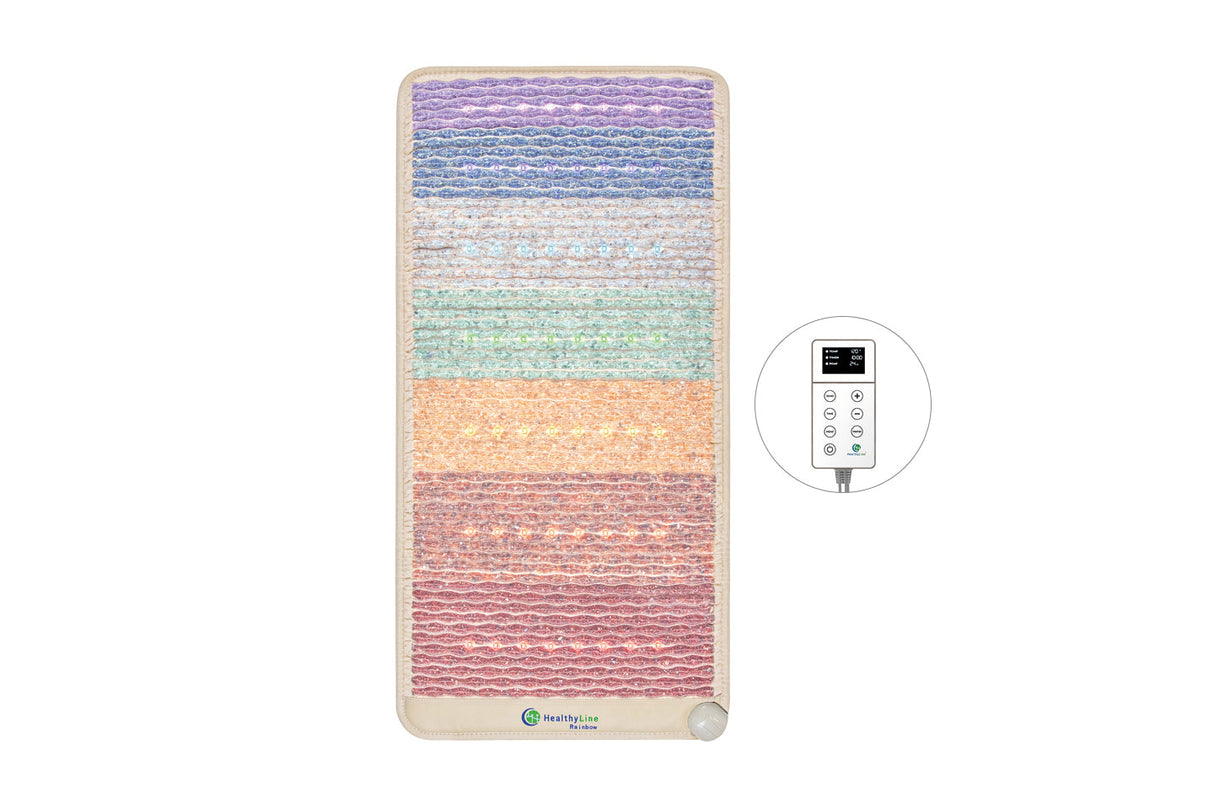 HealthyLine Rainbow Chakra Mat Medium 5024 Firm - Photon PEMF Inframat Pro 3rd Edition